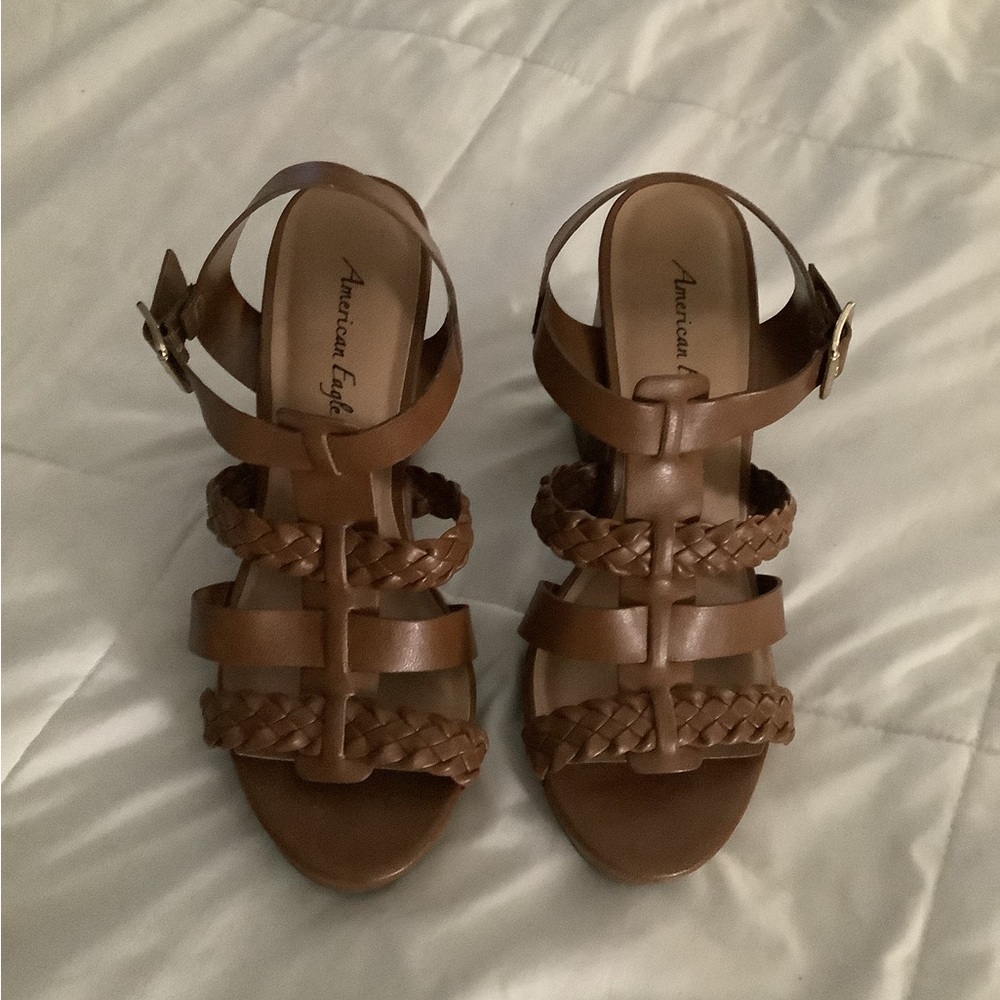 American Eagle 4” heel sandals